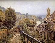 Alfred Sisley Sentier de la Mi-cote,Louveciennes oil on canvas